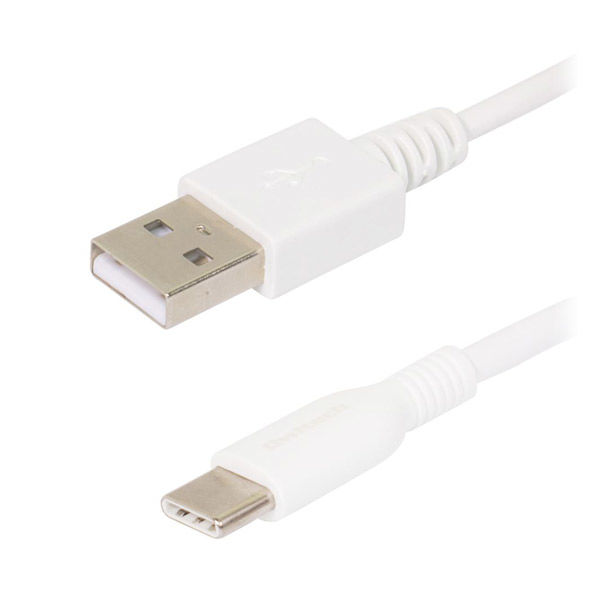USBケーブル USB（A）[オス] - USB（C）[オス] 3m やわらかく断線に強い ホワイト オウルテック 1本