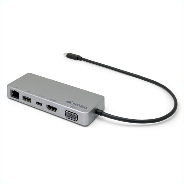 ドッキングステーション Type-C接続 HDMI×1 LAN×1 VGA(D-Sub15ピン) Cポート×1 Aポート×1 85W PD対応  アーキサイト