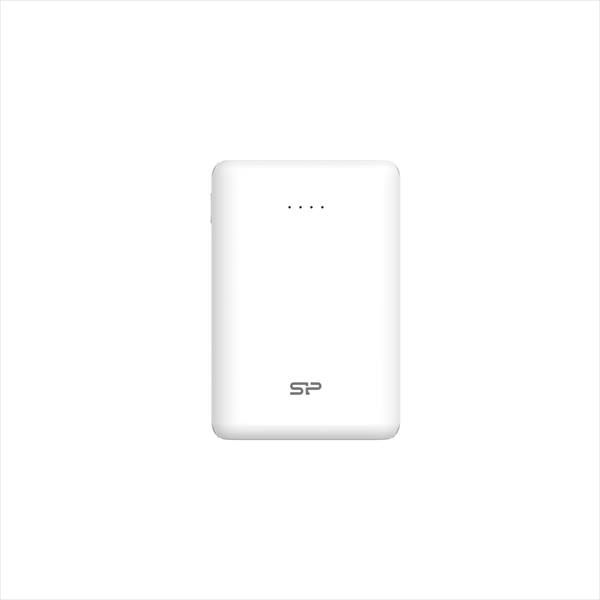 モバイルバッテリー 10000mAh Cポート×1 Aポート×2 18W PD対応 急速充電 ホワイト シリコンパワー