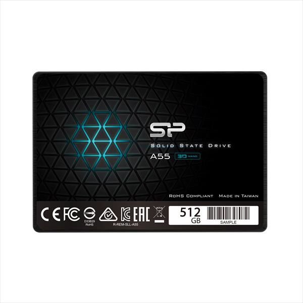 内蔵SSD 512GB SATA 2.5インチ SPJ512GBSS3A55B 1個 シリコンパワー 