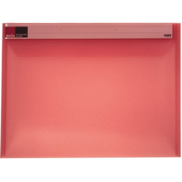 セキセイ シスフォルダー フタ付 A4S 適用収納枚数100枚 赤 SYF