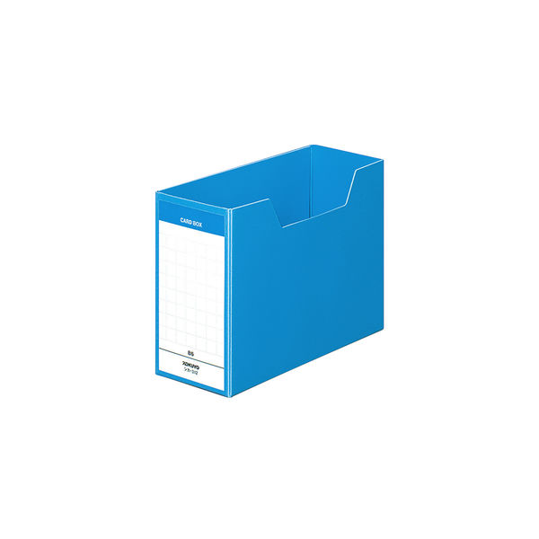 コクヨ 情報カードボックス B6カード300枚収納 青 シカ-312B 1セット（300枚入）
