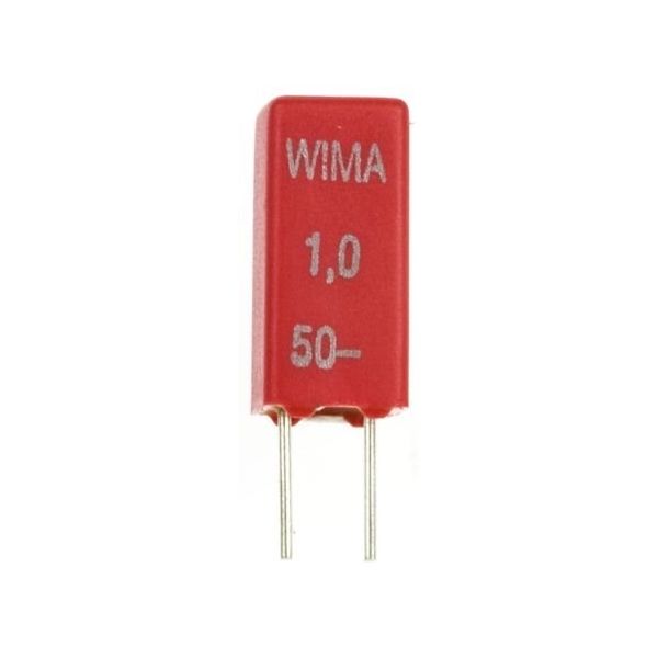 WIMA フィルムコンデンサ，30 ac， 50 V dc，1μF，±20％ MKS02/1.0/50/20（直送品）