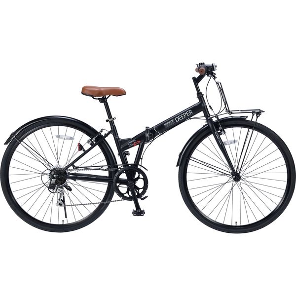 お気にいる 池商 1台（直送品 DE-601-BK 折畳シティクロス27・6段ギア 自転車本体