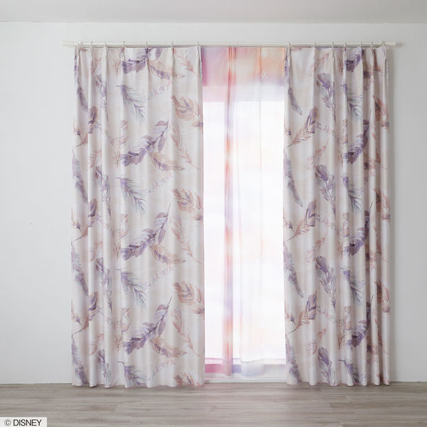 スミノエ DISNEY セミオーダー カーテン ミッキー フラン 1600×1900mm ピンク １セット(2枚入)（直送品） 20,095円