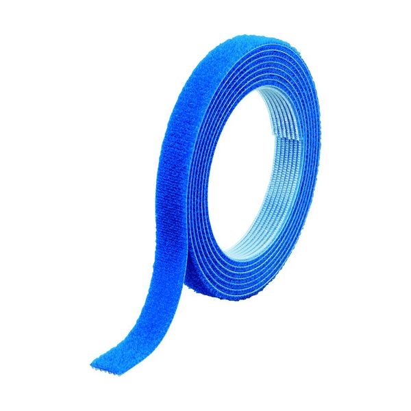 トラスコ中山 TRUSCO マジックバンド[[R下]]結束テープ両面幅10mmX長さ1.5m青 MKT-1015-B 1巻 361-9877（直送品）