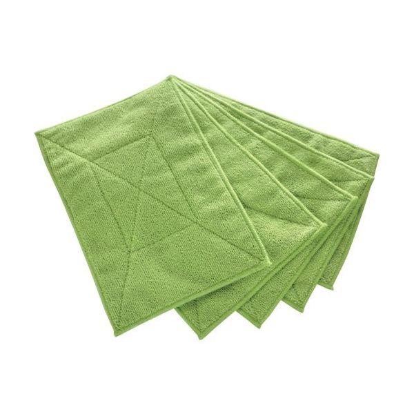 トラスコ中山 TRUSCO マイクロファイバーカラー雑巾(5枚入) 緑 MFCT5P-GN 1袋(5枚) 245-1973（直送品）