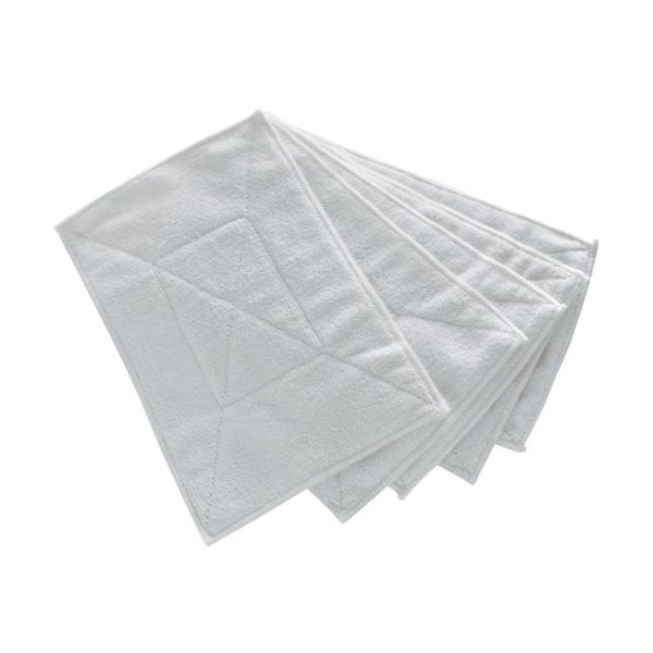 トラスコ中山 TRUSCO マイクロファイバーカラー雑巾(5枚入) 白 MFCT5P-W 1袋(5枚) 245-1977（直送品）