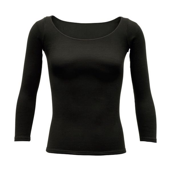リベルタ 暖撃 サーモワン ラウンドネック長袖インナー ブラック S TO-26100006 1着 349-4592（直送品）