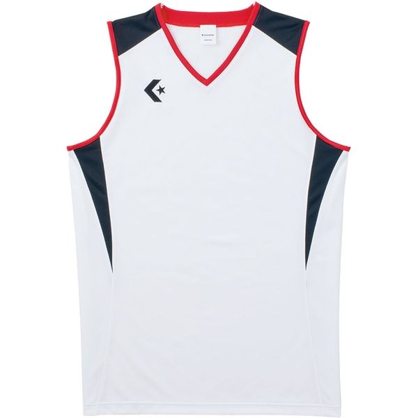 CONVERSE(コンバース) バスケットボール ゲームシャツ CB251701 ホワイト/ブラック(1119) S 1枚（直送品）