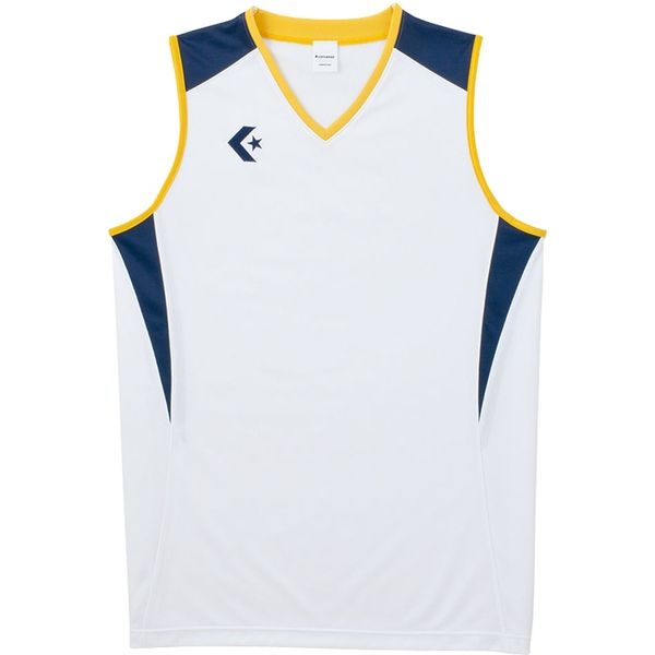 CONVERSE(コンバース) バスケットボール ゲームシャツ CB251701 ホワイト/ネイビー(1129) SS 1枚（直送品）