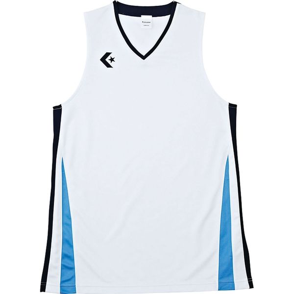 CONVERSE(コンバース) バスケットボール メンズ ゲームシャツ CB281701 ホワイト/ネイビー(1129) SS 1枚（直送品）