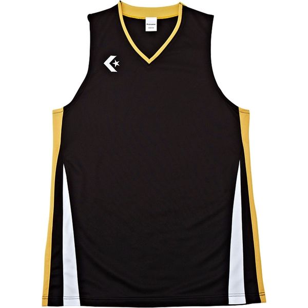 CONVERSE(コンバース) バスケットボール メンズ ゲームシャツ CB281701 ブラツク/ゴールド(1953) S 1枚（直送品）