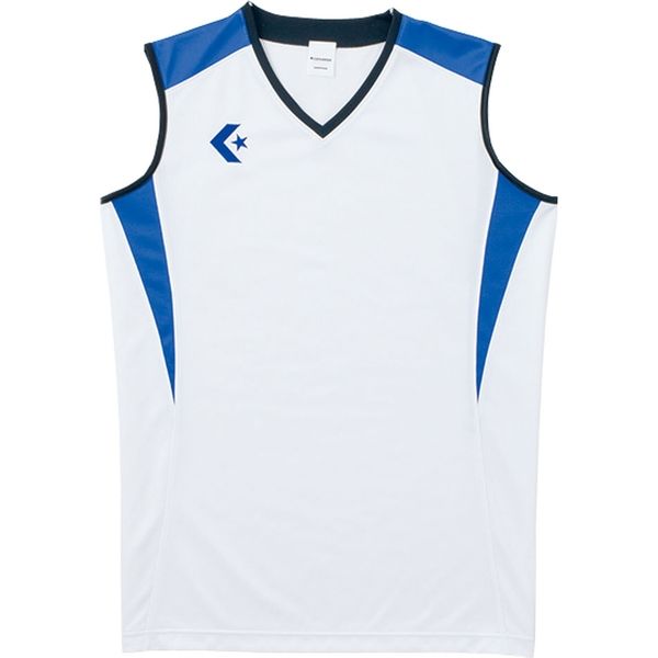 CONVERSE(コンバース) バスケットボール ウィメンズ ゲームシャツ CB351701 ホワイト/Rブルー(1125) SS 1枚（直送品）