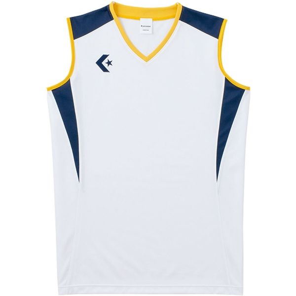 CONVERSE(コンバース) バスケットボール ウィメンズ ゲームシャツ CB351701 ホワイト/ネイビー(1129) SS 1枚（直送品）