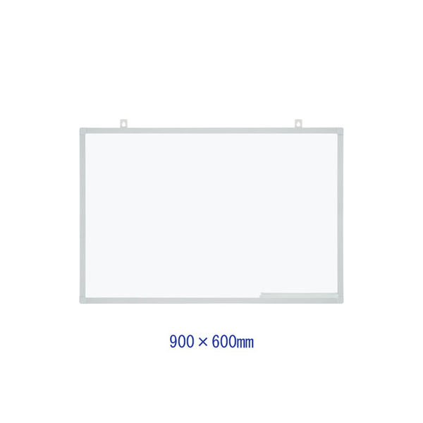 プラス ホワイトボード樹脂製フレーム900×600 WB-0906JSQ 1枚 （わけ