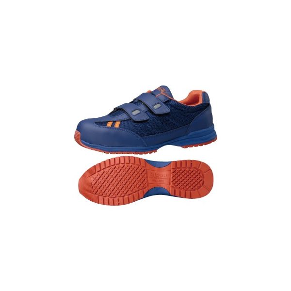 ミドリ安全 JSAA認定 耐滑 安全作業靴 プロスニーカー WPT115 29.0cm ブルー/オレンジ 2125038317 1足（直送品）