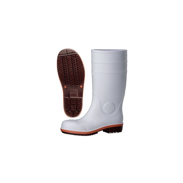 ミドリ安全 耐滑 耐油 耐薬 小指保護 安全長靴 PHG1000スーパー 22.0cm ホワイト 2140007003 1足（直送品）