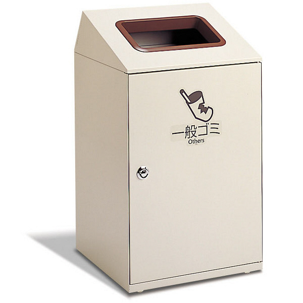 テラモト　屋内用ゴミ箱　ニートSTF　一般ゴミ用　67L　茶　（直送品）