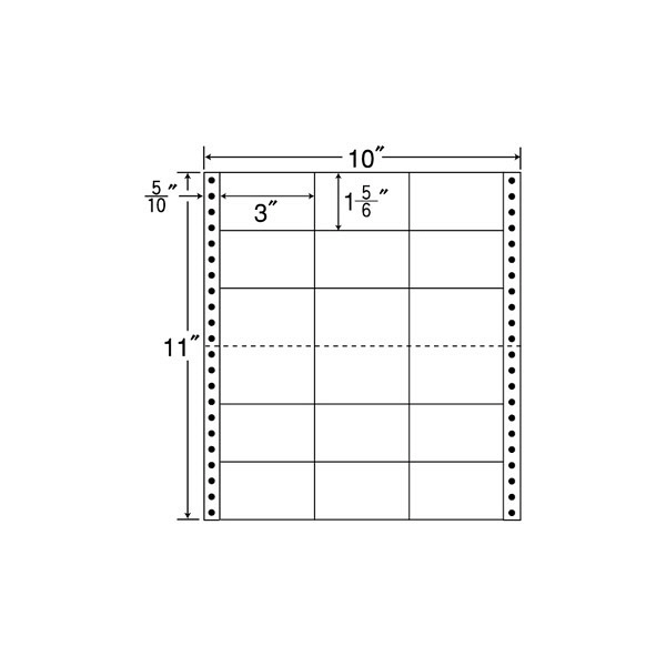 東洋印刷 ナナフォーム タックフォームラベル 白 18面 1箱=500折(9000枚) M10J（直送品）