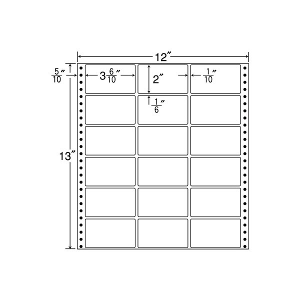 東洋印刷 ナナフォーム タックフォームラベル 白 18面 1箱 M12A（直送品）