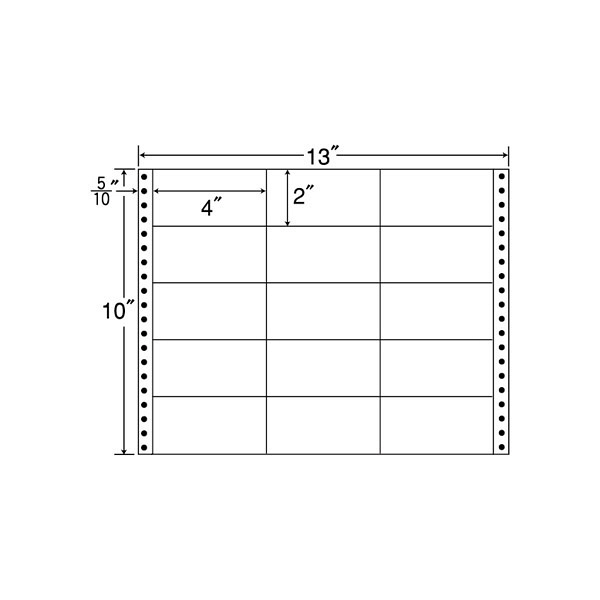 東洋印刷 ナナフォーム タックフォームラベル 白 15面 1箱=500折(7500枚) M13C（直送品）