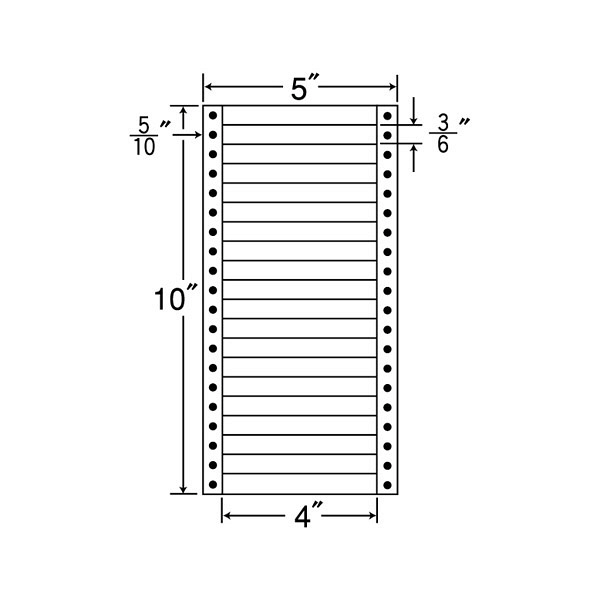 東洋印刷 ナナフォーム タックフォームラベル 白 20面 1箱=1000折(500折×2)(20000枚) MM5D（直送品）