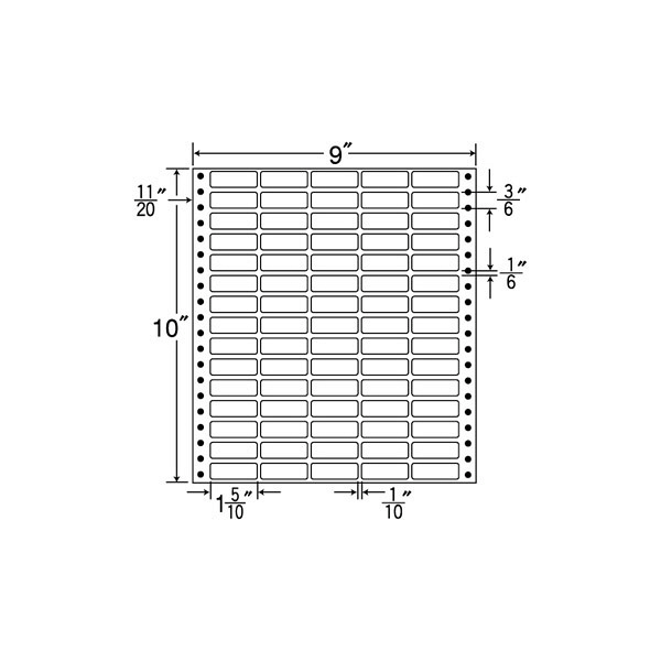 東洋印刷 ナナフォーム タックフォームラベル 白 75面 1箱=500折(37500枚) MX9J（直送品）