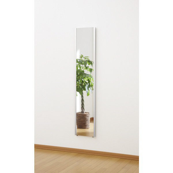 Jフロント建装　割れない軽量ミラー　幅300×高さ1500mm　シルバーフレーム　（直送品）