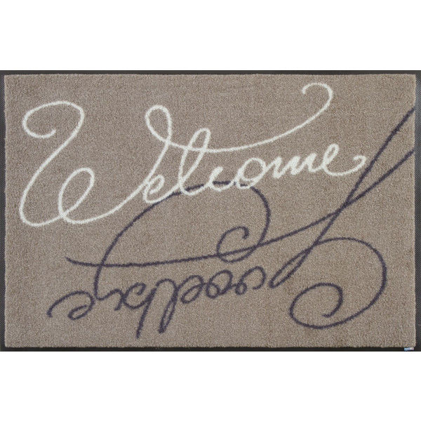 wash+dry薄型で丈夫な洗える玄関マット Swinging Welcome 50×75cm A015A 1枚 クリーンテックス・ジャパン（直送品）