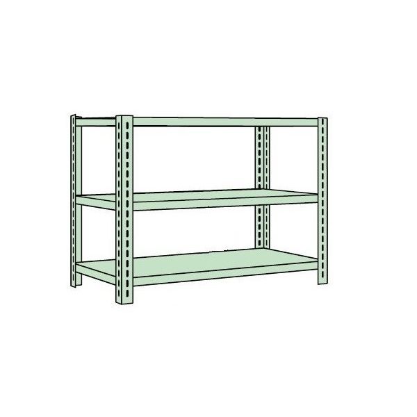 サカエ ボルトレスラック中軽量型 150kg/段 W1800×D300×H1200mm