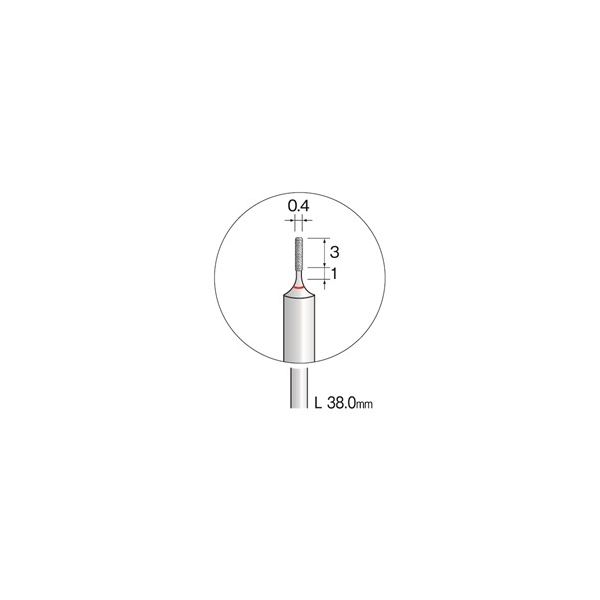 ミニター 電着CBNバー #600 φ0.4 AD5102 1本（直送品）