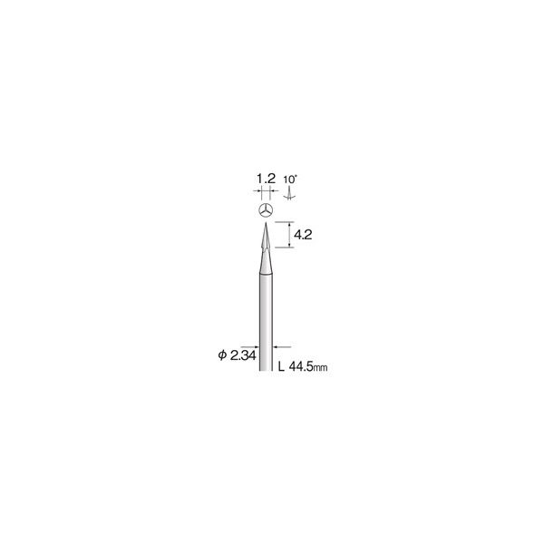 ミニター 超硬カッター リーマー φ1.2 BC1621 1本(1個)（直送品）