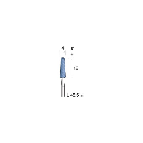 ミニター ブルー砥石 WA #120 φ4 CA1035 1袋(10本)（直送品）