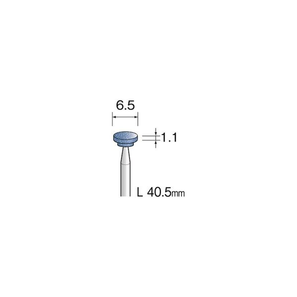 ミニター ブルー砥石 WA #120 φ6.5 CA1042 1袋(10本)（直送品）