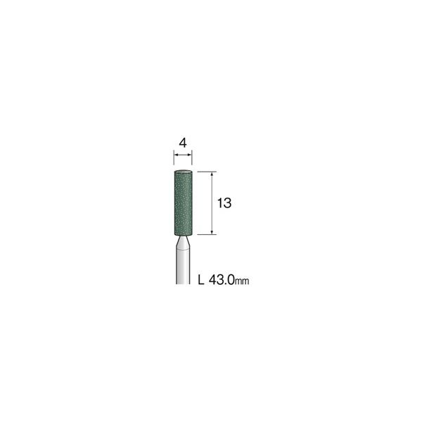 ミニター　グリーン砥石　ＧＣ　＃120　φ4　　CA3273　1袋（10本入）　　（直送品）