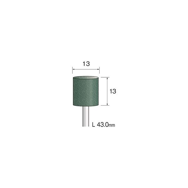 ミニター グリーン砥石 GC #120 φ13 CA3278 1袋(10本)（直送品）
