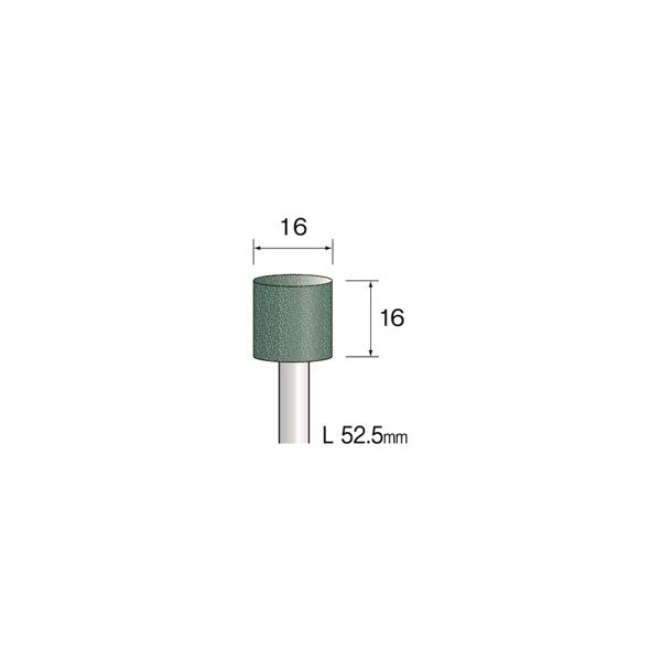 ミニター グリーン砥石 GC #80 φ16 CA6415 1袋(10本)（直送品）