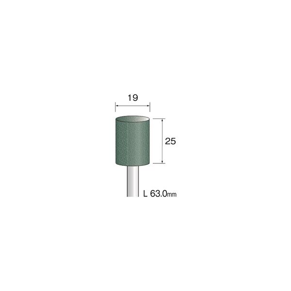 ミニター グリーン砥石 GC #80 φ19 CA6417 1袋（10本）（直送品）