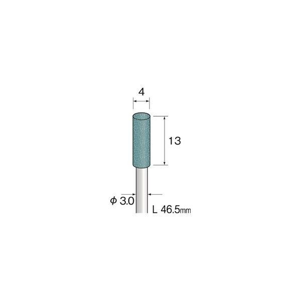 ミニター 研磨用ゴム砥石 GCハード #600 φ4 DB2405 1袋(10本)（直送品）