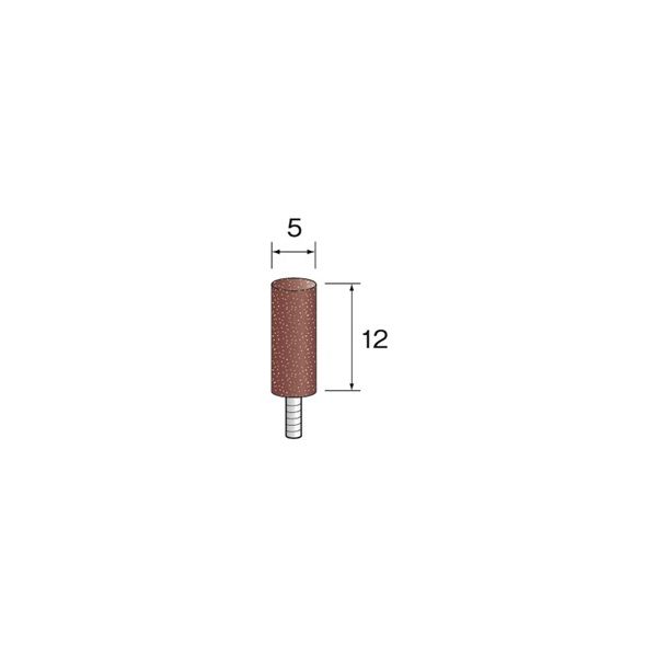 ミニター セパレートロングシャフトゴム砥石 WA ミディアム #80 φ5 DB3711 1袋(10本)（直送品）