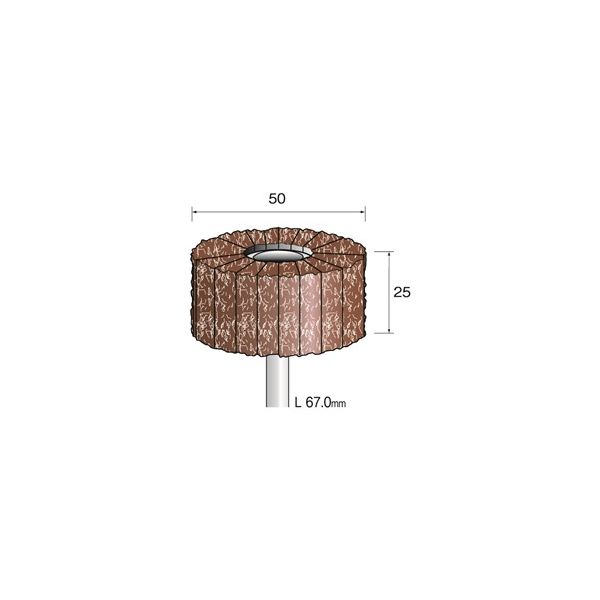 ミニター クッションサンダー 放射 #320 φ50 EA5313 1本(1個)（直送品）