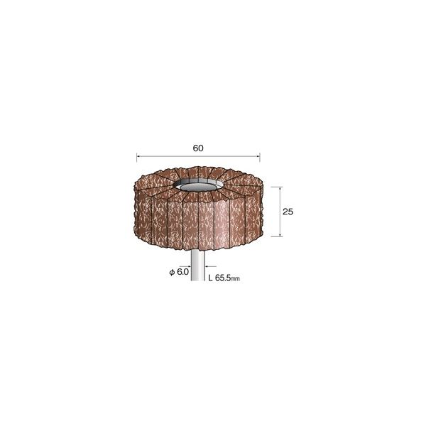 ミニター クッションサンダー 放射 #180 φ60 EA5321 1本(1個)（直送品）