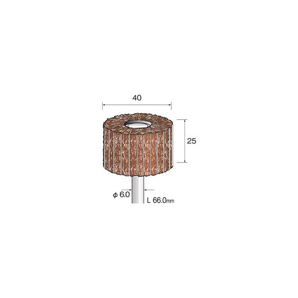 ミニター クッションサンダー サンドペーパー入 放射 #320 φ40 EA5403 1本(1個)（直送品）