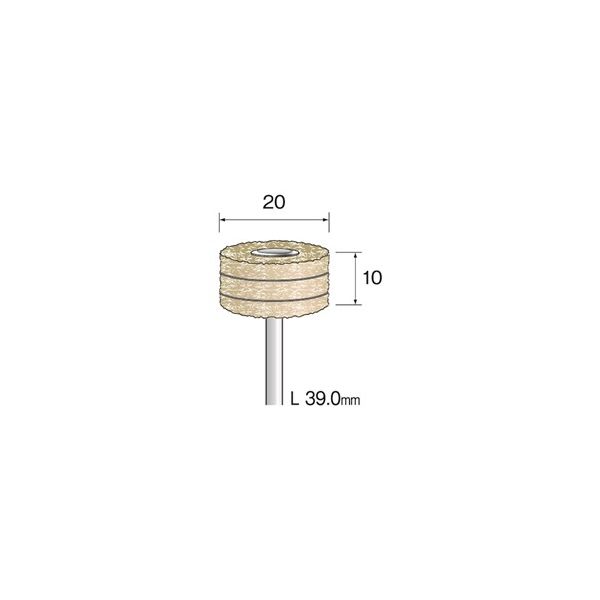 ミニター デライトサンダー 積層 #1000 φ20 EA6025 1袋(3個)（直送品）