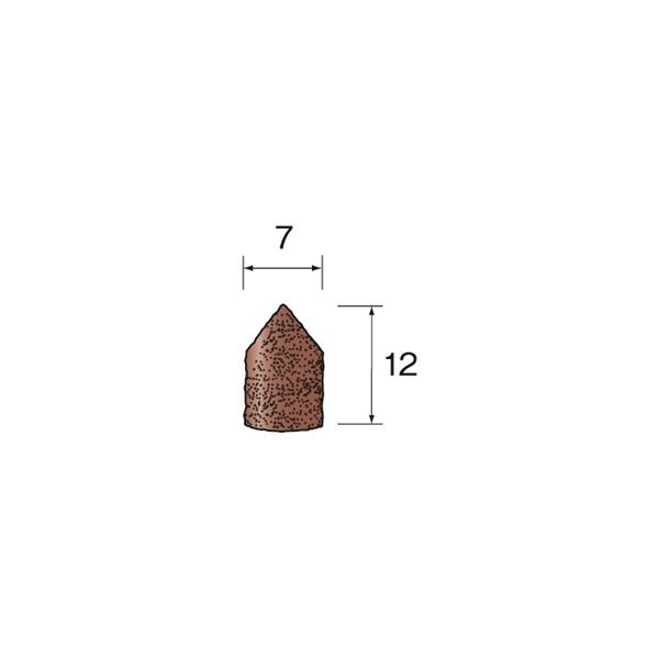 ミニター キャップサンダー 先尖 #120 φ7 ES5202 1袋(20個)（直送品）