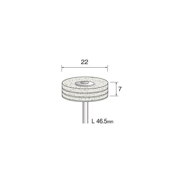 ミニター 積層バフ フェルト φ22 GA4362 1袋（10個）（直送品）