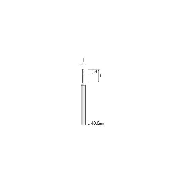 ミニター 精密電着ダイヤモンドバー 超硬軸 #140 φ1 JA1012 1本（直送品）