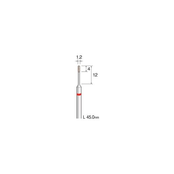 ミニター 精密電着CBNバー 超硬軸 #200 φ1.2 JA2015 1本（直送品）