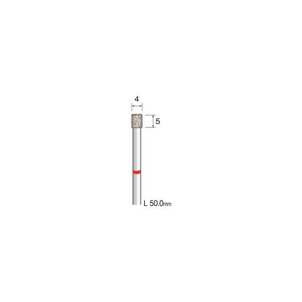 ミニター 精密電着CBNバー 超硬軸 #140 φ4 JA2027 1本（直送品）